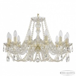 Люстра хрустальная 101/12/240 G Bohemia Ivele Crystal (Стеклянный рожок)