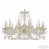 Люстра хрустальная 101/12/240 G Bohemia Ivele Crystal (Стеклянный рожок)