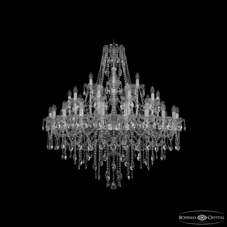 Люстра хрустальная 1415/20+10+5/400 Ni Bohemia Ivele Crystal (1415)