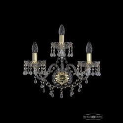 Бра хрустальные 1410B/2+1/195/XL G V0300 Bohemia Ivele Crystal (Стеклянный рожок)