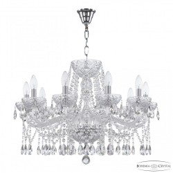 Люстра с цветным хрусталём 5413/10/240 Ni Clear/M-1F Bohemia Ivele Crystal (5413)
