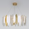 Подвесная люстра с фактурным стеклом                      Bogate's  326/10 золото