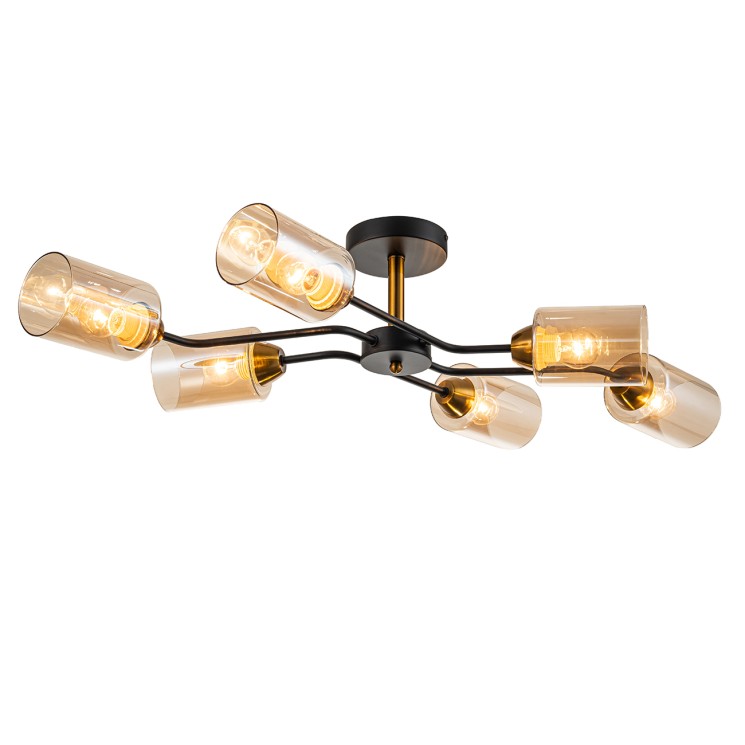 Escada 1131/6P E27*60W Black/Gold