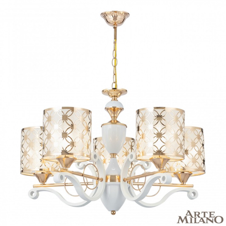 Люстра 303097/5 Wh/Gd Arte Milano (Подвесные)