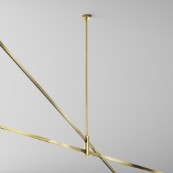 Maytoni Крепление потолочное Long двойное 700мм Flarity латунь