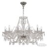 Люстра хрустальная 105/12/300 Ni Bohemia Ivele Crystal (Стеклянный рожок)