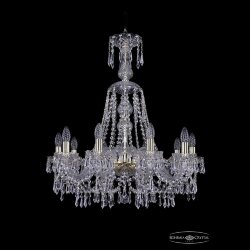 Люстра хрустальная 1403/10/240/XL-75 G Bohemia Ivele Crystal (Стеклянный рожок)