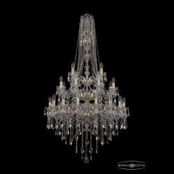Люстра хрустальная 1415/16+8+4/300/h-155/3d G Bohemia Ivele Crystal (Стеклянный рожок)