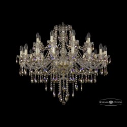 Люстра хрустальная 1415/16+8/360 G R801 Bohemia Ivele Crystal (Стеклянный рожок)