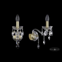 Бра хрустальные 1415B/1/165 G Bohemia Ivele Crystal (Стеклянный рожок)