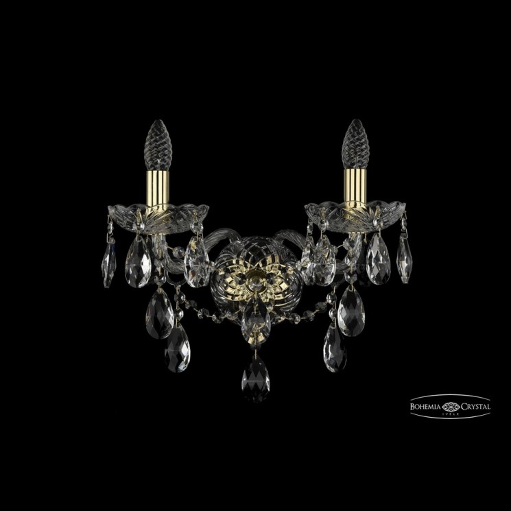 Бра хрустальные 1415B/2/165/XL G Bohemia Ivele Crystal (Стеклянный рожок)