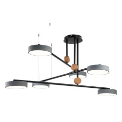 Escada 10247/6 LED*50W Black/Wooden/Grey