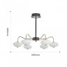Люстра 273908/6 BK/GD Arte Milano (Светодиодные)