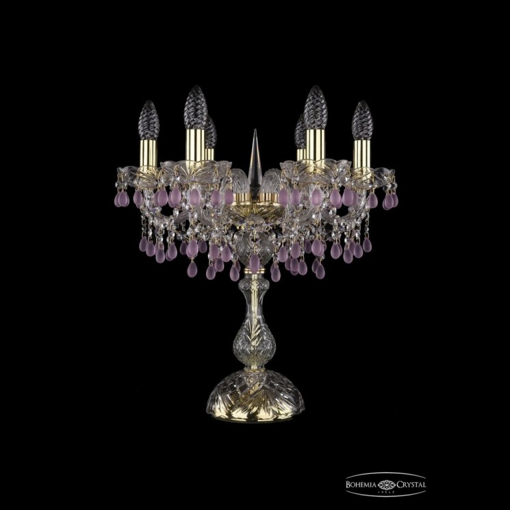 Настольная лампа 1410L/6/141-47 G V7010 Bohemia Ivele Crystal (Стеклянный рожок)