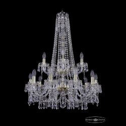 Люстра хрустальная 1403/10+5/240/h-92/2d G Bohemia Ivele Crystal (Стеклянный рожок)