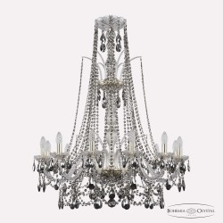 Люстра хрустальная 1411/12/300/XL-108 G R731 Bohemia Ivele Crystal (Стеклянный рожок)