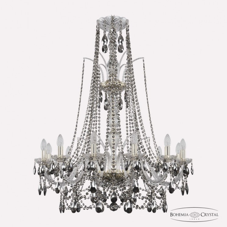 Люстра хрустальная 1411/12/300/XL-108 G R731 Bohemia Ivele Crystal (Стеклянный рожок)