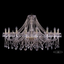 Люстра хрустальная 1413/20/530 G Bohemia Ivele Crystal (Стеклянный рожок)