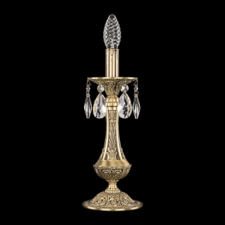 Настольная лампа бронзовая 71100L/1-31 FP Bohemia Ivele Crystal (Бронзовые)