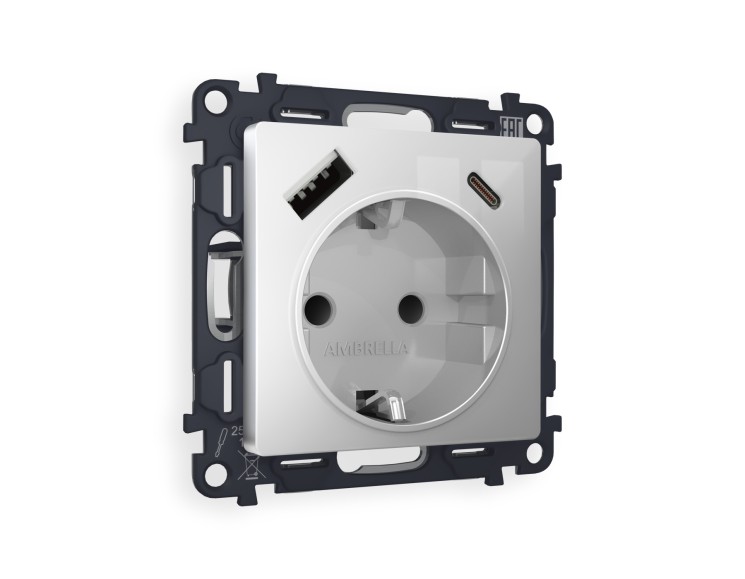 Ambrella Light Комплект механизма электрической розетки Ambrella Volt ALFA MA410010
