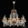 Люстра с цветным хрусталём 5402/10/240 G Amber/M-1H Bohemia Ivele Crystal (5402)