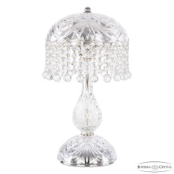 Настольная лампа хрустальная 14781L1/22 Ni Balls Bohemia Ivele Crystal (Стеклянный рожок)