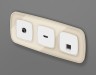 Ambrella Light Лицевая панель для HDMI розетки QUANT Ambrella Volt OMEGA OP1140