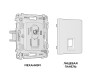 Ambrella Light Комплект механизма компьютерной розетки Ambrella Volt ALFA MA912010
