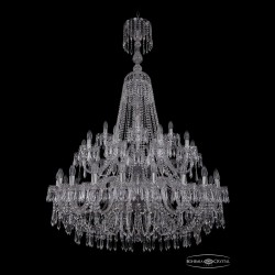 Люстра хрустальная 1403/20+10+5/400/XL-164/2d Ni Bohemia Ivele Crystal (Стеклянный рожок)
