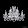 Люстра хрустальная 1402/8+4/195 Ni Bohemia Ivele Crystal (Стеклянный рожок)