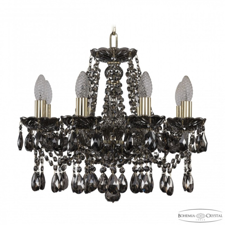 Люстра хрустальная 1413/8/165 G M731  Bohemia Ivele Crystal (Стеклянный рожок)