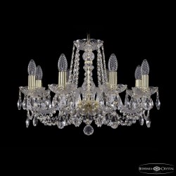 Люстра хрустальная 1402/8/195 G Bohemia Ivele Crystal (Стеклянный рожок)