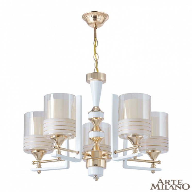 Люстра 306087/5 Wh/Gd Arte Milano (Подвесные)