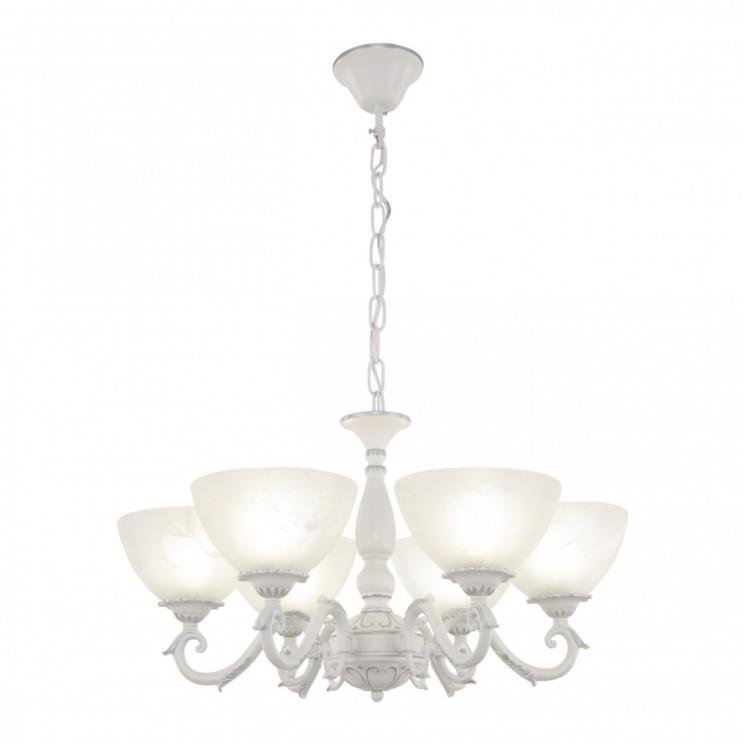 Люстра с плафонами подвесная 340518/6 WT+SL Arte Milano (Подвесные)