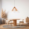 Подвесной светильник с деревянным рассеивателем                      TK Lighting  6586 Eris