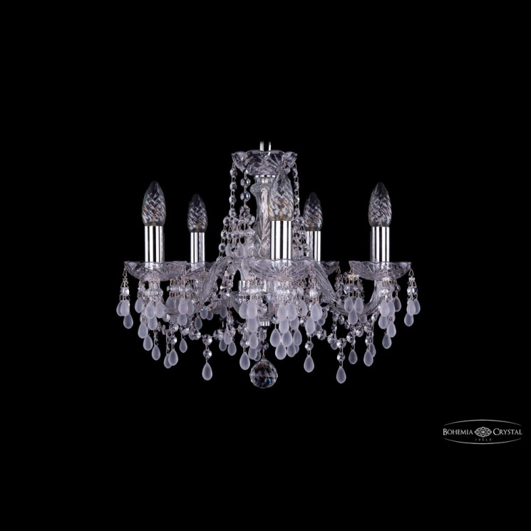Люстра хрустальная 1410/5/141 Ni V0300 Bohemia Ivele Crystal (Стеклянный рожок)