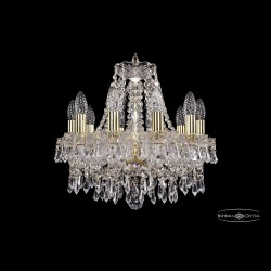 Люстра хрустальная 1403/10/141 G Bohemia Ivele Crystal (Стеклянный рожок)