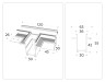 Ambrella Light Коннектор T-образный для встраиваемого шинопровода Ambrella light Magnetic 220V GL1042
