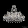 Люстра хрустальная 1411/24+12/460 G Bohemia Ivele Crystal (Стеклянный рожок)