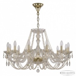 Люстра хрустальная 101/12/300 G Bohemia Ivele Crystal (Стеклянный рожок)