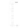Торшер Divinare STERZO 1244/17 PN-60