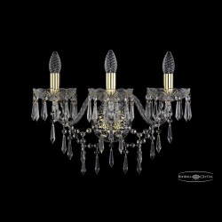 Бра хрустальные 1403B/3/195/XL G Bohemia Ivele Crystal (Стеклянный рожок)