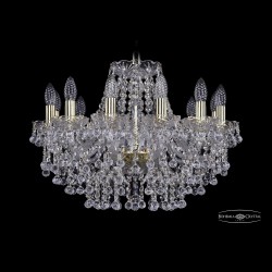 Люстра хрустальная 1409/12/195 G Bohemia Ivele Crystal (Стеклянный рожок)