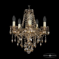 Люстра хрустальная 1415/5/141 G M721 Bohemia Ivele Crystal (Стеклянный рожок)