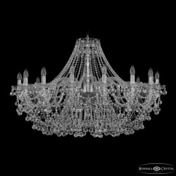 Люстра хрустальная 1409/16/400 Ni  Bohemia Ivele Crystal (Стеклянный рожок)