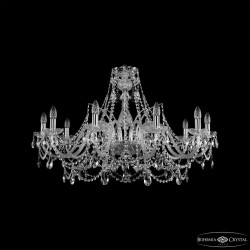 Люстра хрустальная 1411/10/360 Ni  Bohemia Ivele Crystal (Стеклянный рожок)
