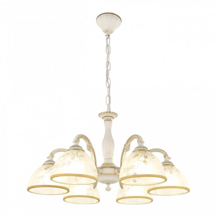 Люстра с плафонами подвесная 349737/6 WT+G Arte Milano (Подвесные)