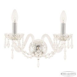 Бра хрустальные 104B/2/165 Ni Bohemia Ivele Crystal (Стеклянный рожок)