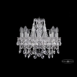 Люстра хрустальная 1411/12/141 Ni Bohemia Ivele Crystal (Стеклянный рожок)
