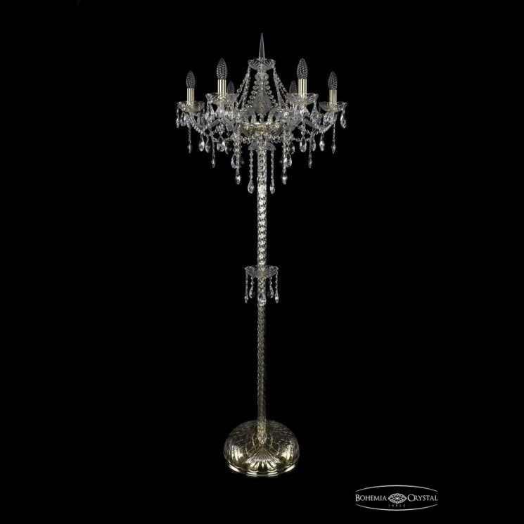 Торшер хрустальный 1415T2/6/200-160 G Bohemia Ivele Crystal (Стеклянный рожок)